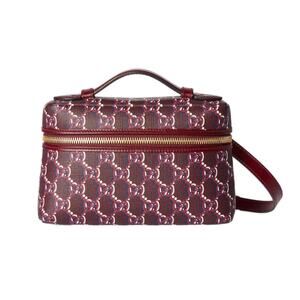 Gucci Super Mini Crossbody Bag GG Shadow Red Supreme Vanity